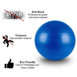 Anti-Burst Exercise Yoga Ball 75cm With Pump